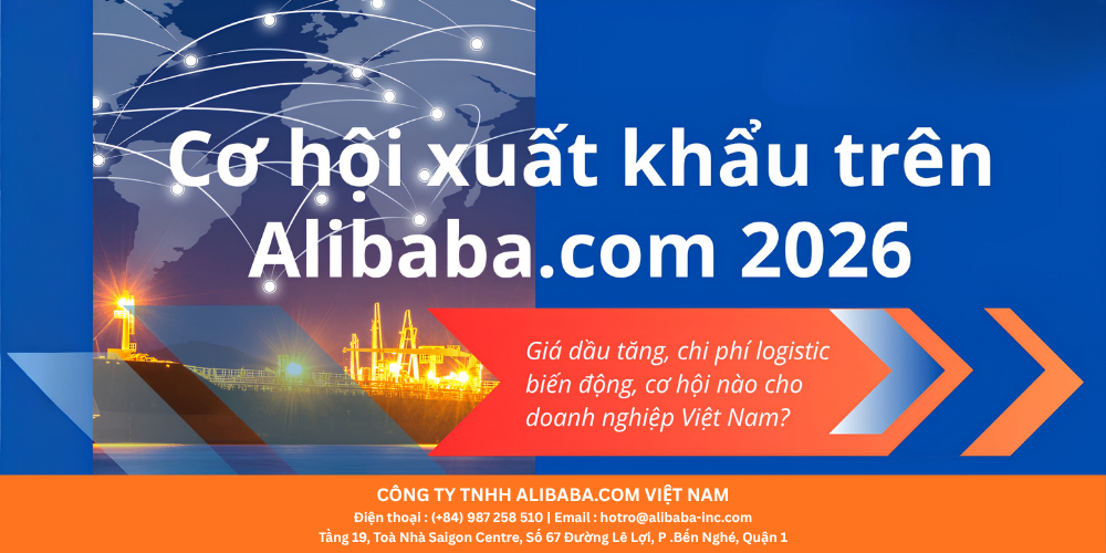 CẨM NANG TOÀN TẬP: CHIẾN LƯỢC XUẤT KHẨU TRÊN ALIBABA.COM NĂM 2026 – BÍ QUYẾT BÙNG NỔ DOANH SỐ B2B TOÀN CẦU
