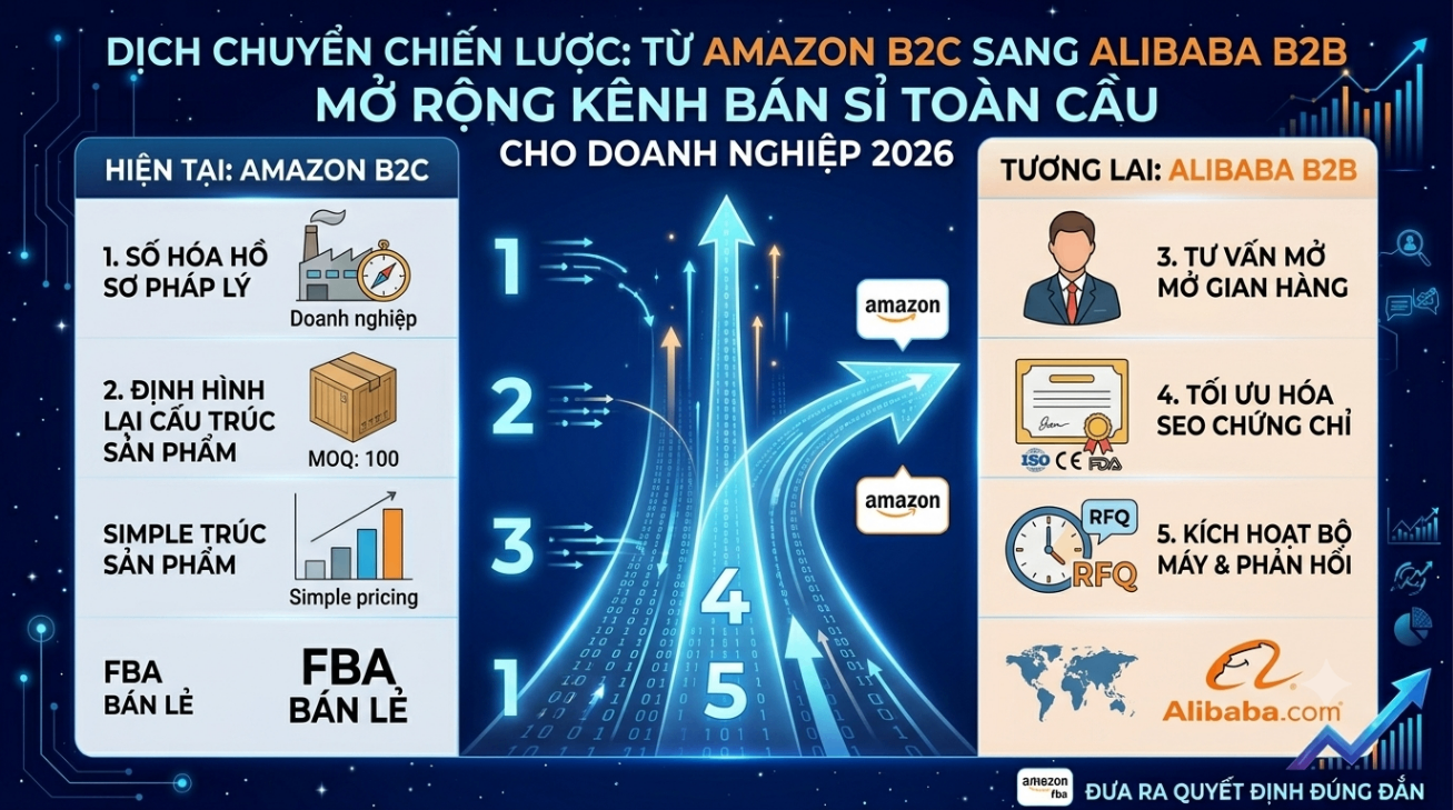 阿里巴巴与亚马逊FBA出口有何不同?中小企业的最佳选择