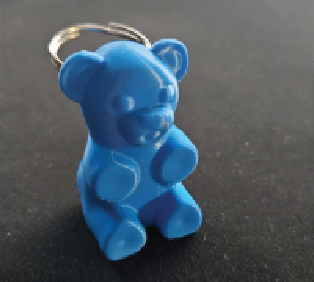 MÓC KHÓA 3D GẤU KIM LOẠI HOẶC PVC