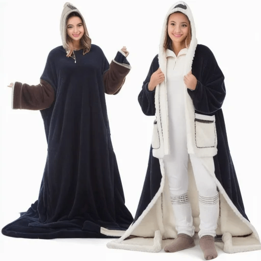 夏尔巴人耐磨毛毯连帽衫